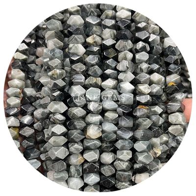 Alışveriş Alışveriş Doğal Kristal Gemstone Angle Amorf Boncuklar Çizgili Agat Düzensiz Boş Boncuk Aksesuarları DIY Mücevher
