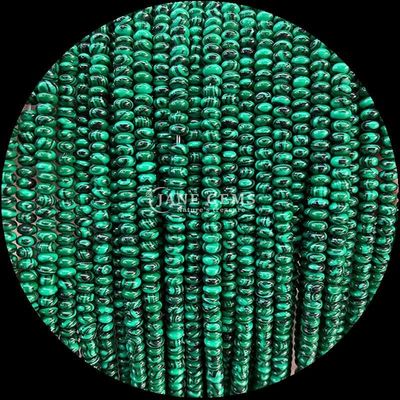 Doğal Kristal Gemstone Rondelle Abacus Form Amazonite Tiger Eye Yoga Bilezikleri için gevşek boncuk telleri