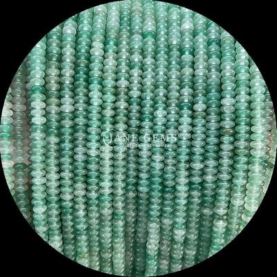 Çeşitli mücevher türü Rondelle Abacus şekli Sodalite Yeşil Aventurine Mücevher tasarımı için gevşek boncuk telleri