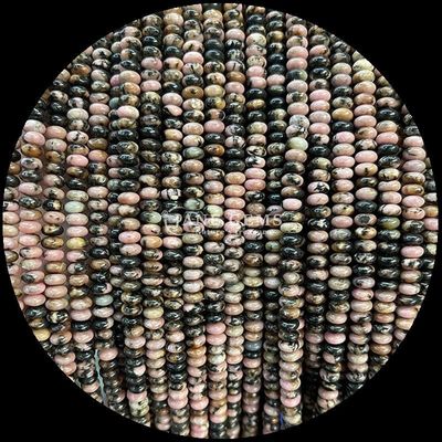 Çeşitli mücevher türü Rondelle Abacus şekli Sodalite Yeşil Aventurine Mücevher tasarımı için gevşek boncuk telleri