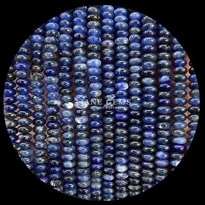 Çeşitli mücevher türü Rondelle Abacus şekli Sodalite Yeşil Aventurine Mücevher tasarımı için gevşek boncuk telleri