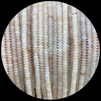 Doğal değerli taş Rondelle Abacus Şekilli Boncuk Pembe Aventurine Lapis Lazuli İyileştirici enerji için gevşek boncuk telleri