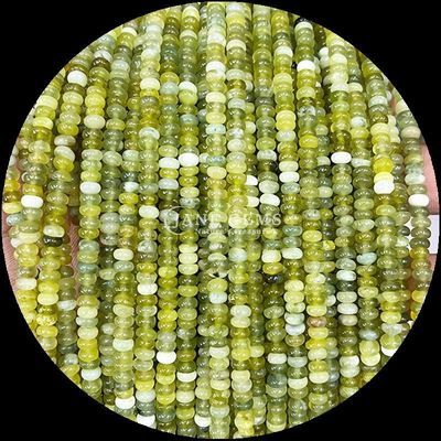Taşlar İnce Özel Boyut Rondelle Abacus Şekli Gemstone Çılgın Agate Aquamarine Mücevher Yapımı için gevşek inciler
