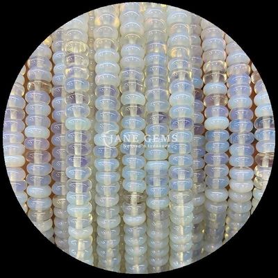 Gem Bead Özel Boyut Rondelle Abacus Şekli Gemstone Opalit Altın İpek Yumuşak İnce Yapımcılık için İnce İpler