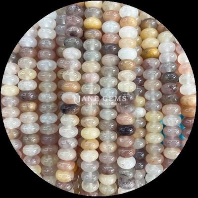 Gem Bead Özel Boyut Rondelle Abacus Şekli Gemstone Opalit Altın İpek Yumuşak İnce Yapımcılık için İnce İpler