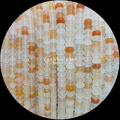 Gem Bead Özel Boyut Rondelle Abacus Şekli Gemstone Opalit Altın İpek Yumuşak İnce Yapımcılık için İnce İpler