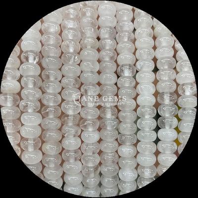 Özel Boyutlu Taşlar Mermer Rondelle Abacus Şekli Taş Karnelian Açık Kuvars Yüzeysel Kuyruk Yapımında