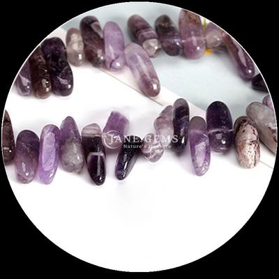 Doğal Kristal Değerli Taş Düzensiz Diş Şekli cilalı boncuklar Çip çakıl gevşek boncuk telleri DIY Mücevher yapımı için