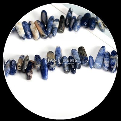 Doğal değerli taş Düzensiz Diş Şekli Lapis Lazuli Karnelian Çip Çakıl DIY Mücevher Yapımı için gevşek boncuk telleri