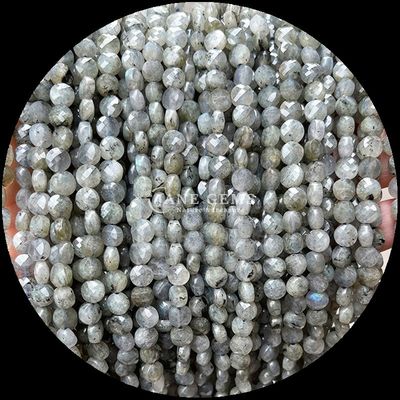 Düz şekilli yüzlü boncuklar Kristal taş yuvarlak şekil DIY mücevher yapımı için gevşek boncuk telleri