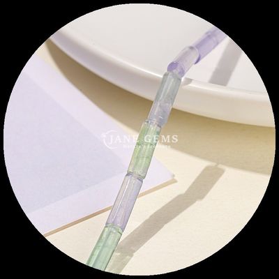 Düzensiz Fluorit Boncukları Kristal Gemstone Yuvarlak Tüp Şekli Su Damlası Şekli Çıkarsız Boncuk Telleri DIY Mücevher Yapımı için