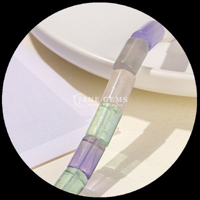 Düzensiz Fluorit Boncukları Kristal Gemstone Yuvarlak Tüp Şekli Su Damlası Şekli Çıkarsız Boncuk Telleri DIY Mücevher Yapımı için