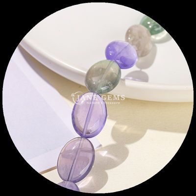 Düzensiz Fluorit Boncukları Kristal Gemstone Yuvarlak Tüp Şekli Su Damlası Şekli Çıkarsız Boncuk Telleri DIY Mücevher Yapımı için