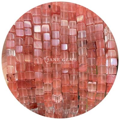 Alışveriş Alışveriş Doğal Kristal Gemstone Kare Şekilli Mercekler Küp Sıfır Taş Mercek Aksesuarları Mücevherler İçin Küp Mercek Aralıkları