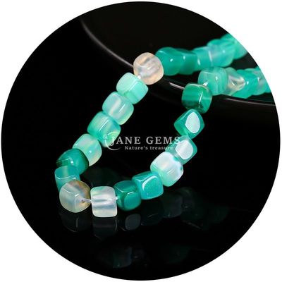 Alışveriş Alışveriş Doğal Kristal Gemstone Kare Agat Boncuklar Küp Sıfır Turkuaz Boncuk Aksesuarları Mücevher Yapımı için Aralıklar
