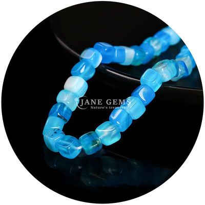 Alışveriş Alışveriş Doğal Kristal Gemstone Kare Agat Boncuklar Küp Sıfır Turkuaz Boncuk Aksesuarları Mücevher Yapımı için Aralıklar