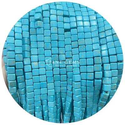 Alışveriş Alışveriş Doğal Kristal Gemstone Kare Agat Boncuklar Küp Sıfır Turkuaz Boncuk Aksesuarları Mücevher Yapımı için Aralıklar