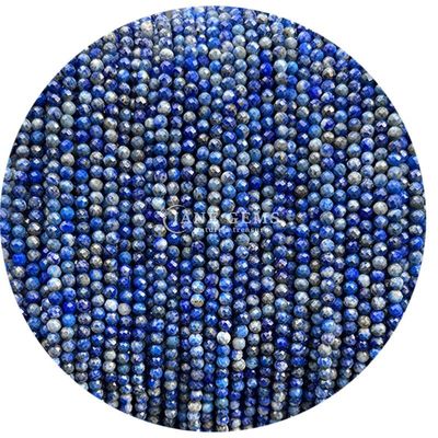 Değerli değerli taşlar İnce Doğal Kristal Yüzlü Yuvarlak Şekil Küçük Lapis Lazuli Ametist Bilezikler için gevşek inciler