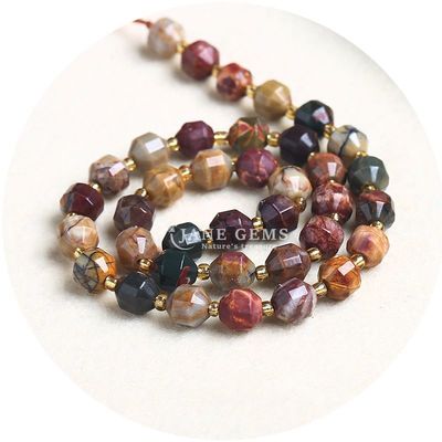 Cümle Doğal Kristal Gemstone Zeytinyağı Şekilli Boncuklar Yüzlü Boş Taş Boncuk Aksesuarları Rombus Boncuk Aralıklandırıcı
