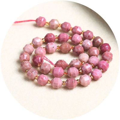 Cümle Doğal Kristal Gemstone Zeytinyağı Şekilli Boncuklar Yüzlü Boş Taş Boncuk Aksesuarları Rombus Boncuk Aralıklandırıcı