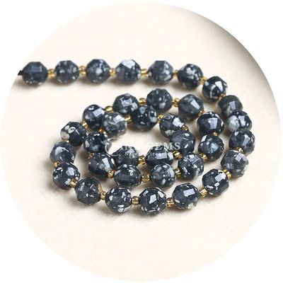 Cümle Doğal Kristal Gemstone Zeytinyağı Şekilli Boncuklar Yüzlü Boş Taş Boncuk Aksesuarları Rombus Boncuk Aralıklandırıcı
