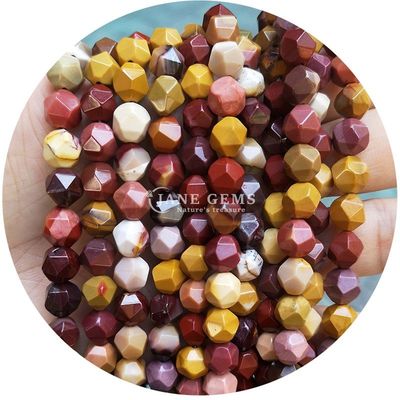 Alışveriş Alışveriş Doğal Kristal Gemstone Yüzlü İnciler Yüzlü Kayalık Taş İncil Aksesuarları Mücevherler için Rombus İncil Aralıklandırıcı