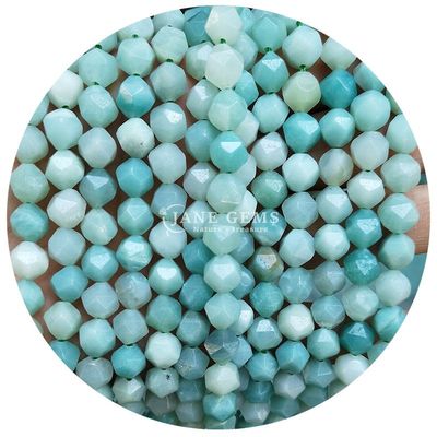 Alışveriş Alışveriş Doğal Kristal Gemstone Yüzlü İnciler Yüzlü Kayalık Taş İncil Aksesuarları Mücevherler için Rombus İncil Aralıklandırıcı