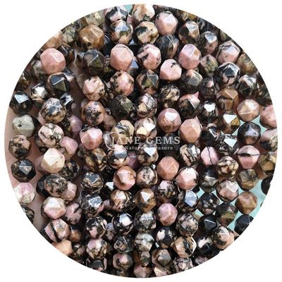 Alışveriş Alışveriş Doğal Kristal Gemstone Yüzlü İnciler Yüzlü Kayalık Taş İncil Aksesuarları Mücevherler için Rombus İncil Aralıklandırıcı