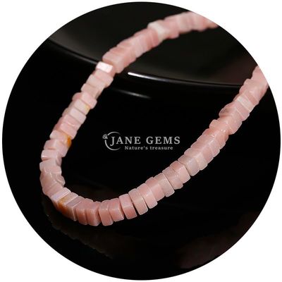 Alışveriş Alışveriş Doğal Yeşim Çıkarlı Boncuklar Gerçek Beyaz Opal Çıkarlı Boncuklar Kare Dilimli Şekil Çıkarlı Boncuklar DIY Mücevherler İçin Aralıklandırıcı
