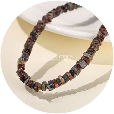 Alışveriş Alışveriş Doğal Yeşim Çıkarlı Boncuklar Gerçek Beyaz Opal Çıkarlı Boncuklar Kare Dilimli Şekil Çıkarlı Boncuklar DIY Mücevherler İçin Aralıklandırıcı