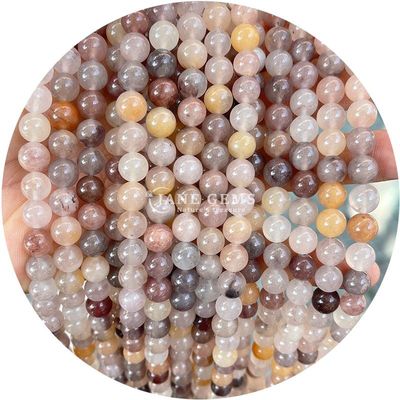 Alışveriş Alışveriş Doğal Taş Jasper Yuvarlak Çıplak Boncuklar 8mm Labradorit Çıplak Boncuklar Gül Kuvars Yuvarlak Boncuklar Mücevherler İçin Aralıklandırıcılar