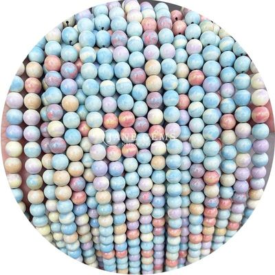 Alışveriş Alışveriş Doğal Taş Yuvarlak Çıplak Boncuklar 8mm Pembe Zebra Jasper Çıplak Boncuklar Turmalin Yuvarlak Boncuklar Mücevherler İçin Aralıklandırıcılar
