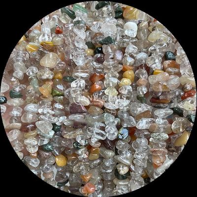 Kırmızı Agate Gemler Mermi Doğal Kristal Düzensiz Şekil Çip Çakıl Taşı Bilezikler için gevşek mermi iplikleri
