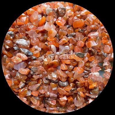 Kırmızı Agate Gemler Mermi Doğal Kristal Düzensiz Şekil Çip Çakıl Taşı Bilezikler için gevşek mermi iplikleri