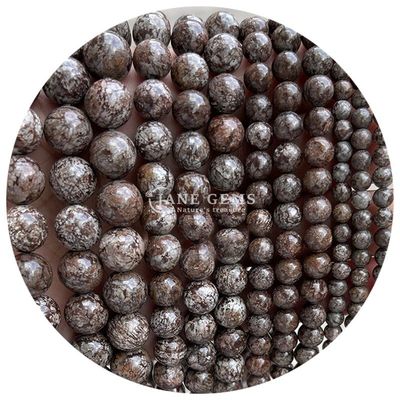 Alışveriş Alışveriş Doğal Taş Yuvarlak Yumuşak Mühürler 8mm Hematit Yumuşak Mühürler Lava Taşı Yuvarlak Agat Mühürler Mücevherler için Aralıklandırıcılar M