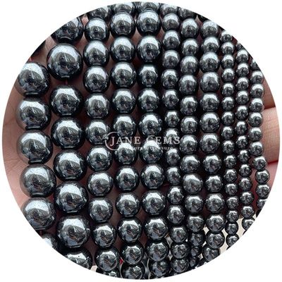 Alışveriş Alışveriş Doğal Taş Yuvarlak Yumuşak Mühürler 8mm Hematit Yumuşak Mühürler Lava Taşı Yuvarlak Agat Mühürler Mücevherler için Aralıklandırıcılar M