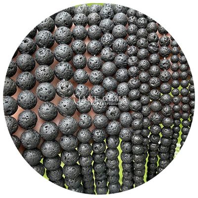 Alışveriş Alışveriş Doğal Taş Yuvarlak Yumuşak Mühürler 8mm Hematit Yumuşak Mühürler Lava Taşı Yuvarlak Agat Mühürler Mücevherler için Aralıklandırıcılar M