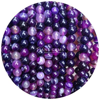 Cümle Doğal Taş Yuvarlak Yumuşak Mühürler 8mm Mavi Alçak Alçak Mühürler Yuvarlak Hematit Mühürler Mücevher Yapımı için Aralıklandırıcılar