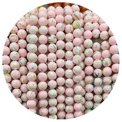 Toptan Satış Doğal Taş Yuvarlak Çıkarsız İnciler 8mm Çok Renkli Çizgili Agat Çıkarsız İnciler Yuvarlak İnciler Mücevherler İçin Aralıklandırıcılar