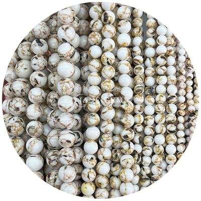 Toptan Satış Doğal Taş Yuvarlak Çıkarsız İnciler 8mm Çok Renkli Çizgili Agat Çıkarsız İnciler Yuvarlak İnciler Mücevherler İçin Aralıklandırıcılar