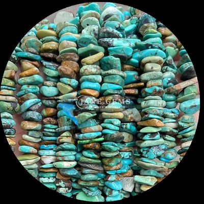 Turmalin Doğal Turkuaz Mermi Doğal Kristal Düzensiz Şekil Çip Çakıl Taş Çıkarlı Mermi Dalları Bilezikler İçin