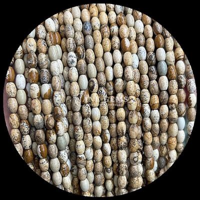 Hint Agate Yeşil Nokta Limon Yeşim Gem Bead Doğal Kristal Pirinç Şekli Taş Soluk Bead Strands Bilezikler İçin
