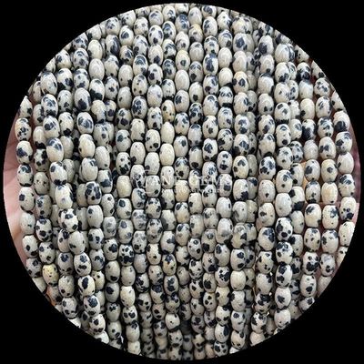 Hint Agate Yeşil Nokta Limon Yeşim Gem Bead Doğal Kristal Pirinç Şekli Taş Soluk Bead Strands Bilezikler İçin