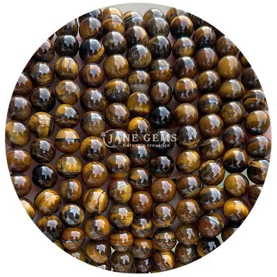 Alışveriş Alışveriş Doğal Taş Yuvarlak Çıplak Boncuklar 8mm Kaplan Gözü Çıplak Boncuklar Gül Kırmızı Kaplan Gözü Yuvarlak Boncuklar Mücevherler için Aralıklar