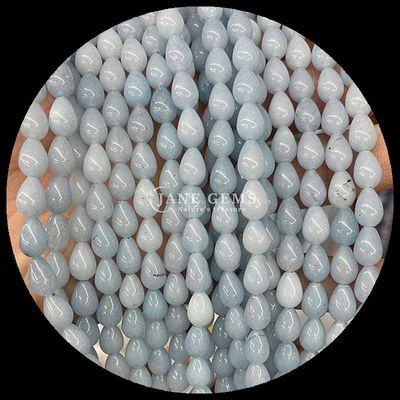 Lapis Lazuli Yeşil Aventurine Gem Bead Doğal Kristal Su Damlası Şekli Taş Sıvı Mercekler Bilezikler İçin