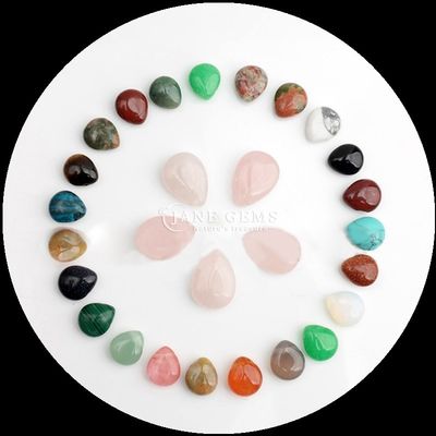 Malakit Açık Kuvars Gem Mermi Doğal Kristal Su Damlası Şekli Taş Çıkarlı Mermi Dalları Bilezikler İçin