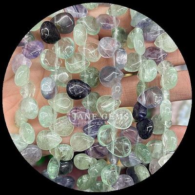 Hint Agate Topaz Gem Bead Doğal Kristal Su Damlası Şekli Taş Çıkarılmamış İnci Dalları Bilezikler İçin
