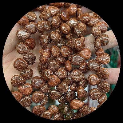 Hint Agate Topaz Gem Bead Doğal Kristal Su Damlası Şekli Taş Çıkarılmamış İnci Dalları Bilezikler İçin