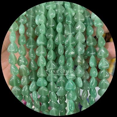 Gül Kuvars Karnelian Gem Bead Doğal Kristal Kalp Şekli Taş Çıkarılmamış İnci Dalları Bilezikler İçin
