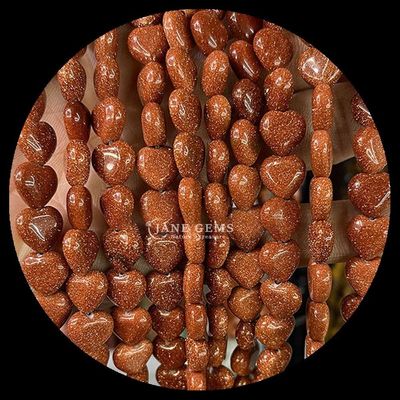 Beyaz Yeşim Altın Kumtaşı Gem Mermi Doğal Kristal Kalp Şekli Taş Çıkarılmamış Mermi Dalları Bilezikler İçin